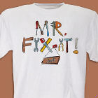 Personalized Mr. Fix-It Tools T-Shirt